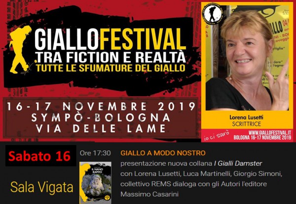 16 NOVEMBRE 2019 GIALLO FESTIVAL ANTEPRIMA 